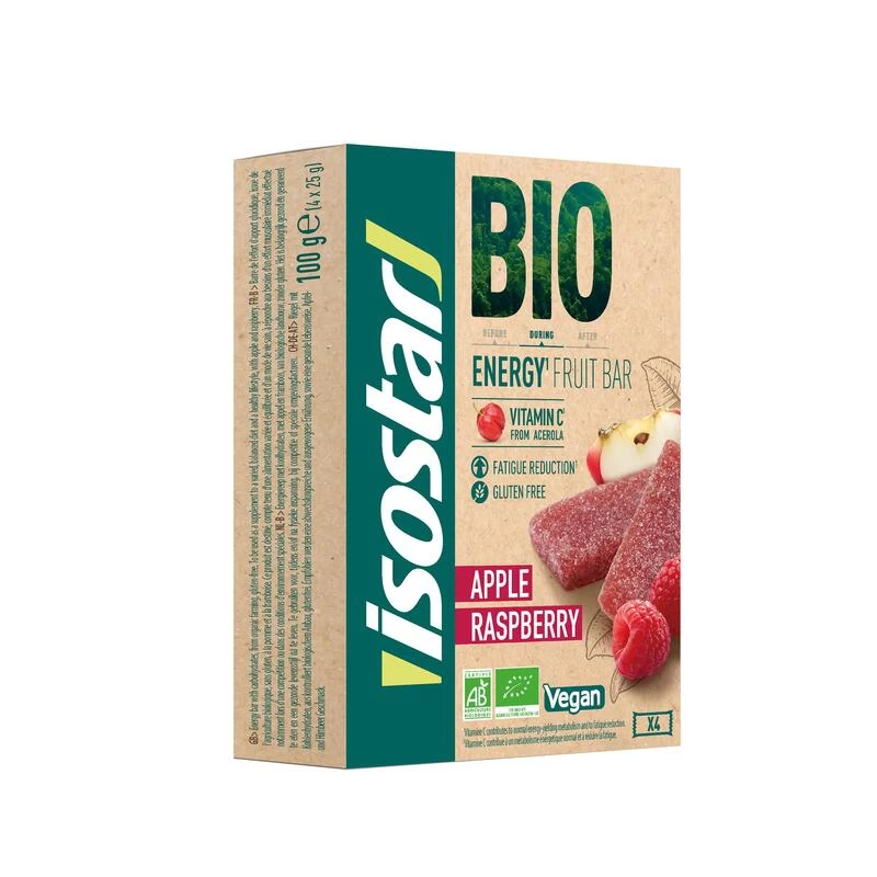 Pâte De Fruits à La Pomme Et à La Framboise Isostar - Bio Et Sans Gluten 4x 25g 6 Pâte De Fruits à La Pomme Et à La Framboise Isostar - Bio Et Sans Gluten 4x 25g – Image 4