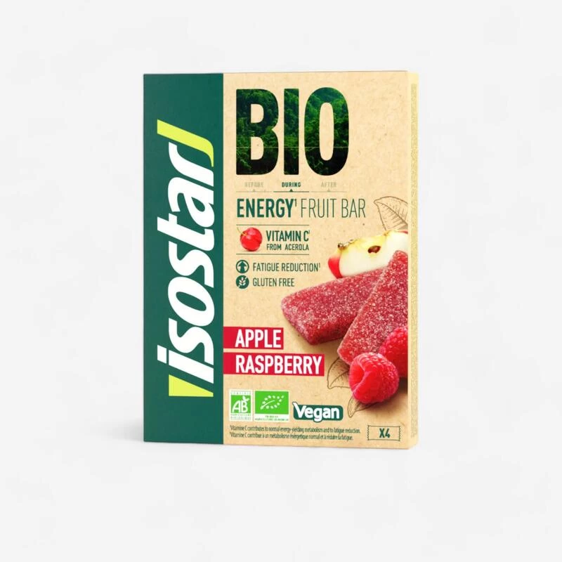 Pâte De Fruits à La Pomme Et à La Framboise Isostar - Bio Et Sans Gluten 4x 25g 3 Pâte De Fruits à La Pomme Et à La Framboise Isostar - Bio Et Sans Gluten 4x 25g