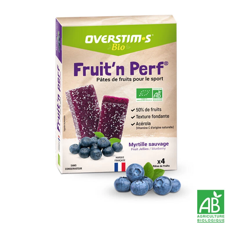 Pâtes De Fruits énergétiques Bio Myrtille - 4 X25g 3 Pâtes De Fruits énergétiques Bio Myrtille - 4 X25g