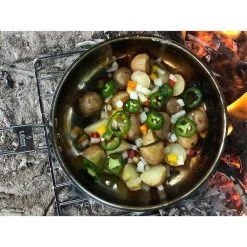 Pathfinder Poêle à Frire Pliable En Acier Inoxydable Avec Couvercle -Activités De Plein Air pathfinder poele a frire pliable en acier inoxydable avec couvercle 2