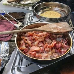 Pathfinder Poêle à Frire Pliable En Acier Inoxydable Avec Couvercle -Activités De Plein Air pathfinder poele a frire pliable en acier inoxydable avec couvercle 3