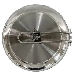 Pathfinder Poêle à Frire Pliable En Acier Inoxydable Avec Couvercle -Activités De Plein Air pathfinder poele a frire pliable en acier inoxydable avec couvercle 4