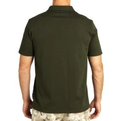 Polo Manches Courtes Chasse 100 Vert -Activités De Plein Air polo manches courtes chasse 100 vert 4