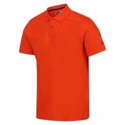 Regatta Polo Manches Courtes SINTON Homme (Rouge Orangé) -Activités De Plein Air polo manches courtes sinton homme rouge orange 2