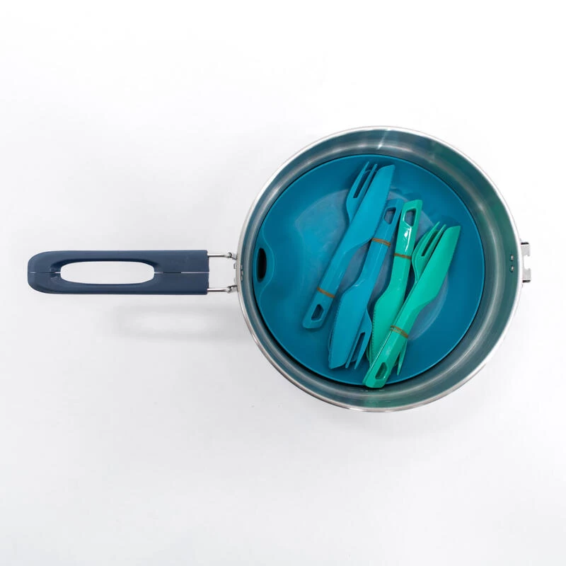 Quechua Popote Camp Du Randonneur MH100 Inox 4 Personnes (2,6L) 7 Quechua Popote Camp Du Randonneur MH100 Inox 4 Personnes (2,6L) – Image 5