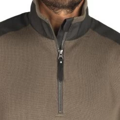 PULL CHASSE RENFORT VERT 500 13 PULL CHASSE RENFORT VERT 500 -Activités De Plein Air pull chasse renfort vert 500 4