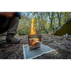 Réchaud à Bois Pliable Bushcraft Bivouac Acier Inoxydable -Activités De Plein Air rechaud a bois pliable bushcraft bivouac acier inoxydable 8