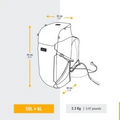 Sac à Dos De Voyage Et Trekking Ouverture Valise 50 + 6 L Homme - Travel 900 18 Sac à Dos De Voyage Et Trekking Ouverture Valise 50 + 6 L Homme - Travel 900 -Activités De Plein Air sac a dos de voyage et trekking ouverture valise 50 6 l homme travel 900 6