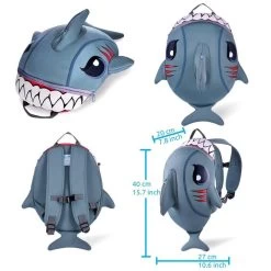 Sac à Dos Pour Enfants | Requin Gris | Crazy Safety | Testé Et Certifié 8 Sac à Dos Pour Enfants | Requin Gris | Crazy Safety | Testé Et Certifié -Activités De Plein Air sac a dos pour enfants requin gris crazy safety teste et certifie 1