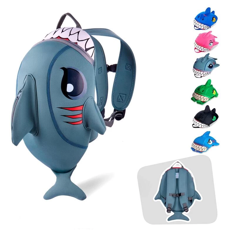 Sac à Dos Pour Enfants | Requin Gris | Crazy Safety | Testé Et Certifié 6 Sac à Dos Pour Enfants | Requin Gris | Crazy Safety | Testé Et Certifié – Image 4