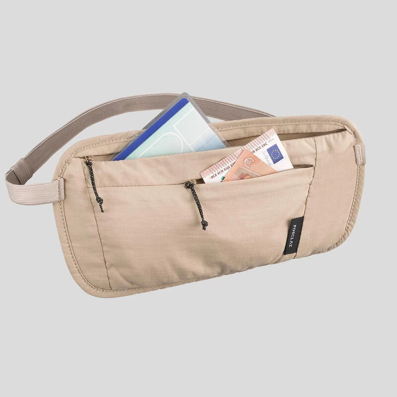 Sac Banane Discret De Trekking Voyage TRAVEL RFID Beige 7 Sac Banane Discret De Trekking Voyage TRAVEL RFID Beige – Image 5