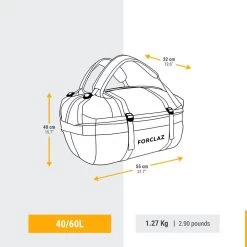 Sac De Transport De Trekking - 40 L à 60 L - DUFFEL 500 EXTEND 12 Sac De Transport De Trekking - 40 L à 60 L - DUFFEL 500 EXTEND -Activités De Plein Air sac de transport de trekking 40 l a 60 l duffel 500 extend 2