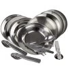 Set Couverts De Camping Et Assiette Creuse & Plate | 4 Personnes -Activités De Plein Air set couverts de camping et assiette creuse and plate 4 personnes