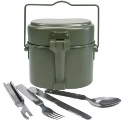 Set De Batterie De Cuisine & Couverts De Camping | Aluminium & Inox