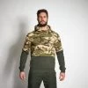 SWEAT A CAPUCHE 500 BICOLORE KAKI CAMOUFLAGE -Activités De Plein Air sweat a capuche 500 bicolore kaki camouflage