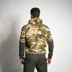 SWEAT A CAPUCHE 500 BICOLORE KAKI CAMOUFLAGE 12 SWEAT A CAPUCHE 500 BICOLORE KAKI CAMOUFLAGE -Activités De Plein Air sweat a capuche 500 bicolore kaki camouflage 2