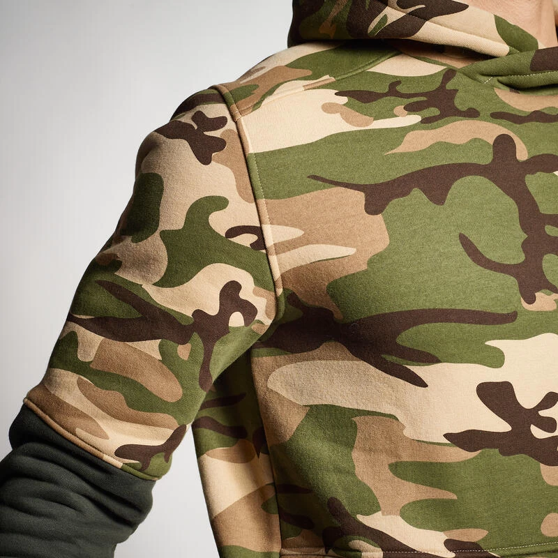 SWEAT A CAPUCHE 500 BICOLORE KAKI CAMOUFLAGE 9 SWEAT A CAPUCHE 500 BICOLORE KAKI CAMOUFLAGE – Image 7