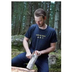 T-shirt Agaton Trace Pour Homme - 100% Laine Mérinos - Vert -Activités De Plein Air t shirt agaton trace pour homme 100 laine merinos vert 2