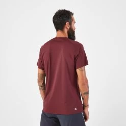 T-shirt De Running Résistant Homme - KIPRUN Run 500 Graph Rouge Foncé -Activités De Plein Air t shirt de running resistant homme kiprun run 500 graph rouge fonce 2