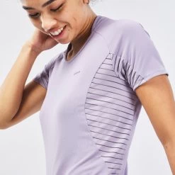 Quechua T-shirt Manches Courtes De Randonnée Montagne - MH500 - Violet - Femme -Activités De Plein Air t shirt manches courtes de randonnee montagne mh500 violet femme 5