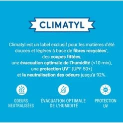 T-shirt Technique Toucher Frais Protection UV Col Rond ML Femme-CLIMATYL 13 T-shirt Technique Toucher Frais Protection UV Col Rond ML Femme-CLIMATYL -Activités De Plein Air t shirt technique toucher frais protection uv col rond ml femme climatyl 5