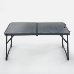 Quechua TABLE BASSE PLIANTE DE CAMPING - MH100 - GRISE -Activités De Plein Air table basse pliante de camping mh100 grise 2