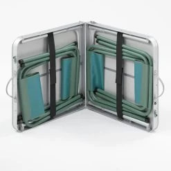 Quechua TABLE DE CAMPING PLIANTE - 4 TABOURETS - 4 À 6 PERSONNES -Activités De Plein Air table de camping pliante 4 tabourets 4 a 6 personnes 3