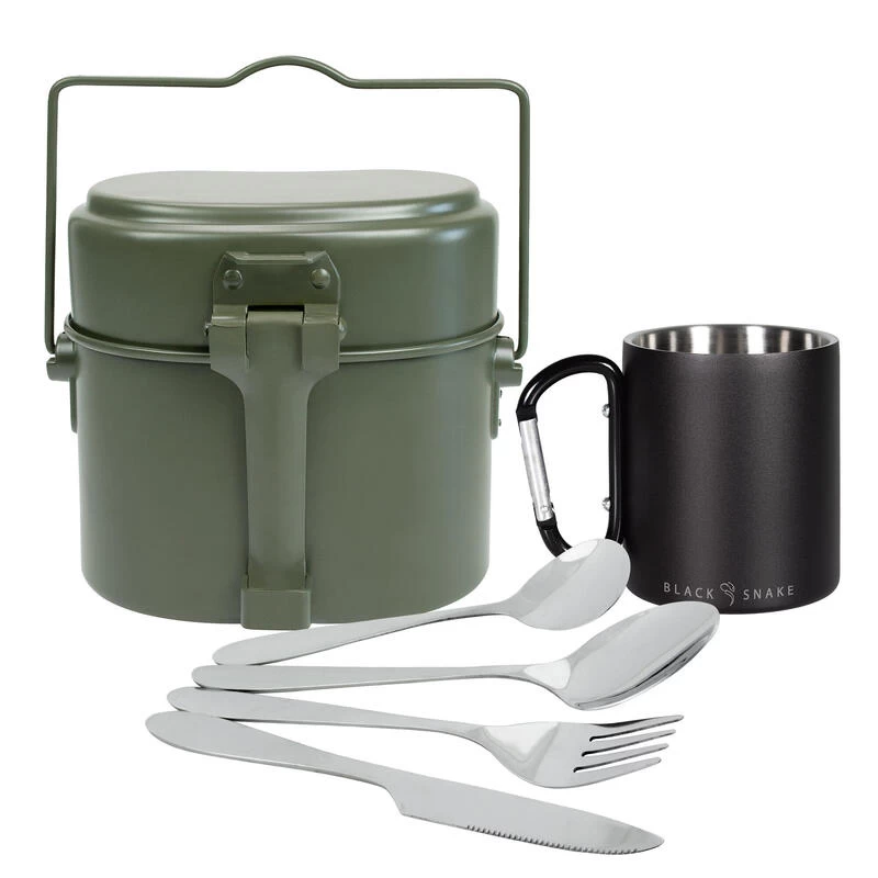 Tasse Thermique Mousqueton, Batterie De Cuisine Et Couverts De Camping Set 3 Tasse Thermique Mousqueton, Batterie De Cuisine Et Couverts De Camping Set