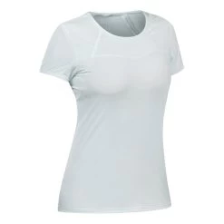 Quechua Tee Shirt Ultra Léger De Randonnée Rapide FH 500 Femme Gris.