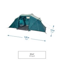 Quechua Tente à Arceaux De Camping - Arpenaz 4.2 - 4 Personnes - 2 Chambres -Activités De Plein Air tente a arceaux de camping arpenaz 42 4 personnes 2 chambres 3