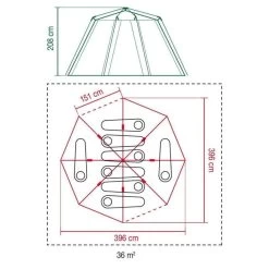 Tente Coleman Octagon Blackout 8 -Activités De Plein Air tente coleman octagon blackout 8 5