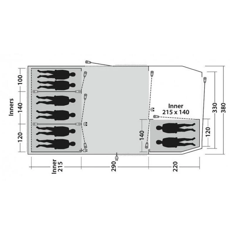 Tente De Camping Outwell Winwood 8 5 Tente De Camping Outwell Winwood 8 – Image 3
