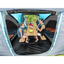 Tente Dôme Hammerfest 4 Sleeper Protect - Sol Cousu - 4 Pers - 2 Cabines Noires -Activités De Plein Air tente dome hammerfest 4 sleeper protect sol cousu 4 pers 2 cabines noires 2