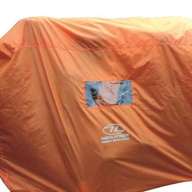 HIGHLANDER Tente D'urgence Abri De Survie 4-5 Personnes - Orange 6 HIGHLANDER Tente D'urgence Abri De Survie 4-5 Personnes - Orange – Image 4