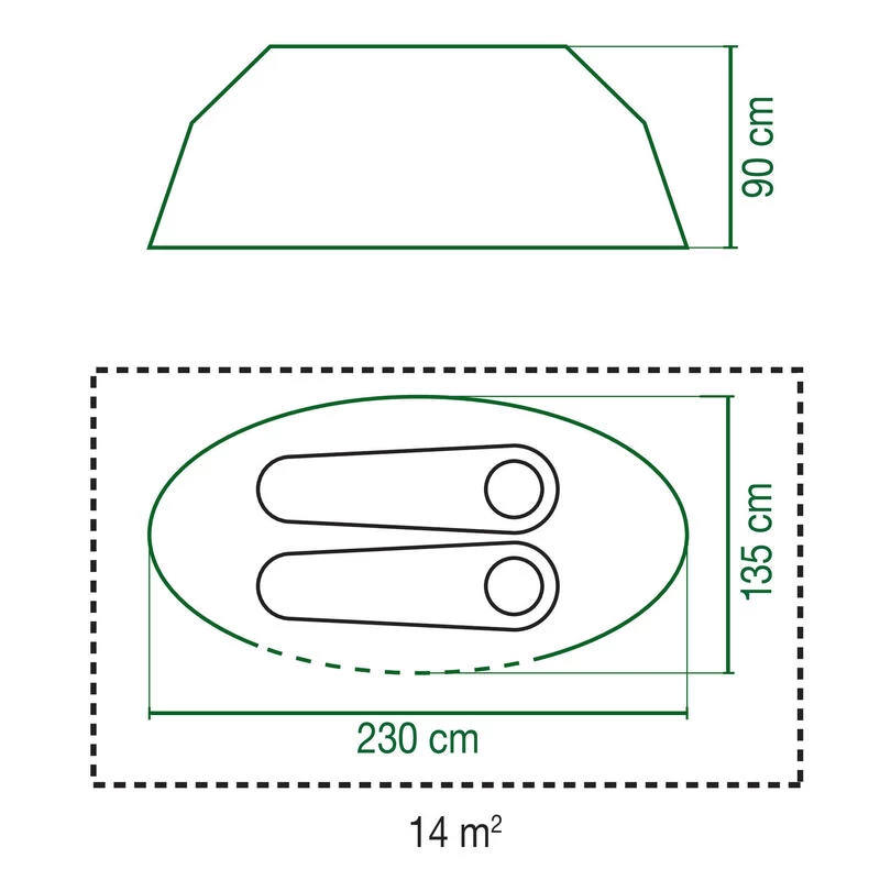 Coleman Tente Galiano Bleue - 2 Personnes 8 Coleman Tente Galiano Bleue - 2 Personnes – Image 6
