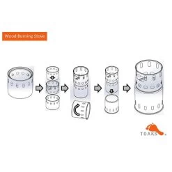 Toaks Stove à Bois De Randonnée En Titane -Activités De Plein Air toaks stove a bois de randonnee en titane 3