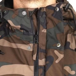 VESTE CHASSE CHAUDE IMPERMEABLE CAMOUFLAGE WOODLAND VERT 100 -Activités De Plein Air veste chasse chaude impermeable camouflage woodland vert 100 5
