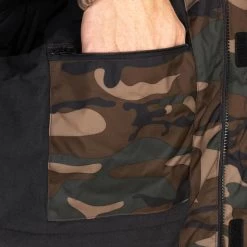 VESTE CHASSE CHAUDE IMPERMEABLE CAMOUFLAGE WOODLAND VERT 100 -Activités De Plein Air veste chasse chaude impermeable camouflage woodland vert 100 8