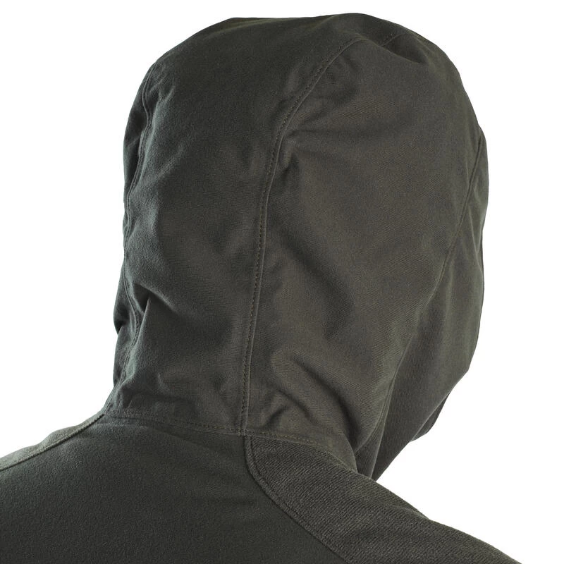 VESTE CHASSE CHAUDE IMPERMEABLE SILENCIEUSE VERTE 900 9 VESTE CHASSE CHAUDE IMPERMEABLE SILENCIEUSE VERTE 900 – Image 7