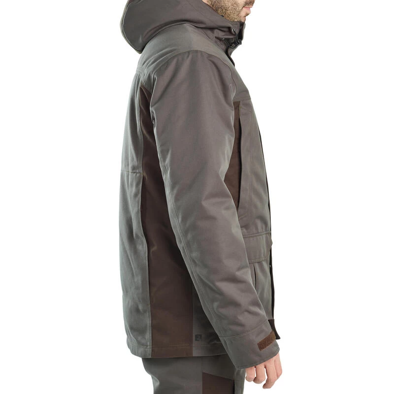VESTE CHASSE IMPERMÉABLE CHAUDE 500 VERTE 5 VESTE CHASSE IMPERMÉABLE CHAUDE 500 VERTE – Image 3