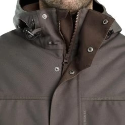 VESTE CHASSE IMPERMÉABLE CHAUDE 500 VERTE 21 VESTE CHASSE IMPERMÉABLE CHAUDE 500 VERTE -Activités De Plein Air veste chasse impermeable chaude 500 verte 9