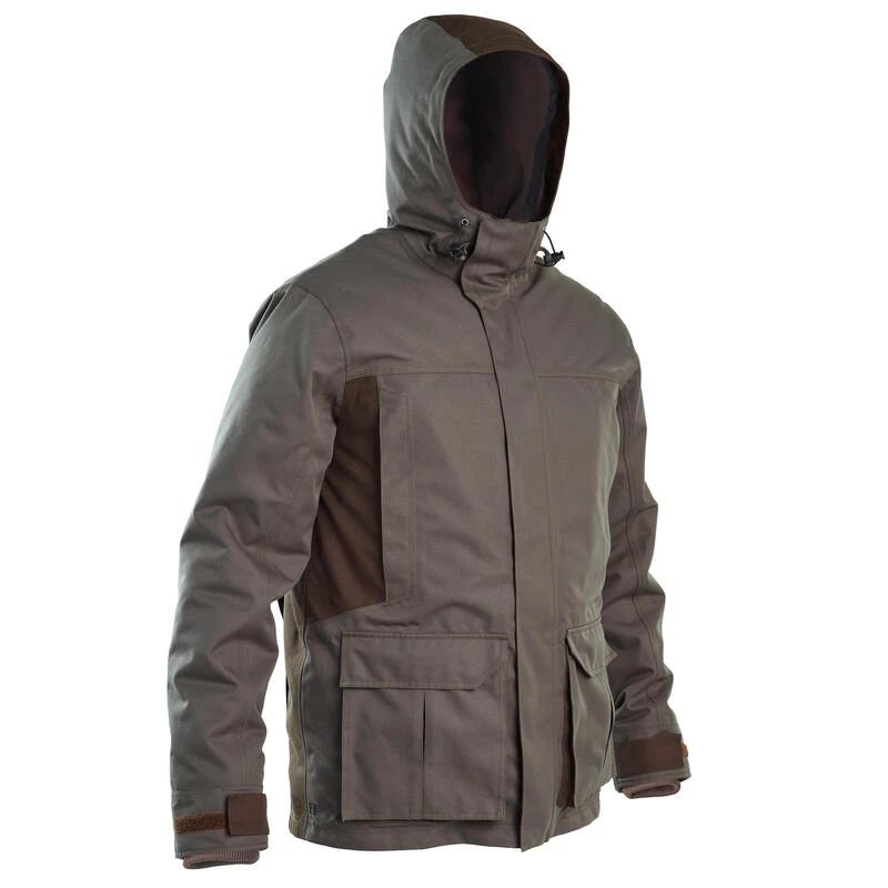 VESTE CHASSE IMPERMÉABLE CHAUDE 500 VERTE 3 VESTE CHASSE IMPERMÉABLE CHAUDE 500 VERTE