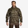 VESTE CHASSE IMPERMÉABLE LEGERE CAMO VERTE 100 -Activités De Plein Air veste chasse impermeable legere camo verte 100