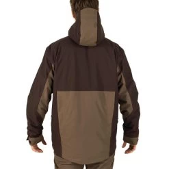 VESTE CHASSE IMPERMEABLE RENFORT MARRON 500 14 VESTE CHASSE IMPERMEABLE RENFORT MARRON 500 -Activités De Plein Air veste chasse impermeable renfort marron 500 3