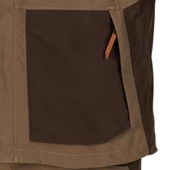 VESTE CHASSE IMPERMEABLE RENFORT MARRON 500 18 VESTE CHASSE IMPERMEABLE RENFORT MARRON 500 -Activités De Plein Air veste chasse impermeable renfort marron 500 7