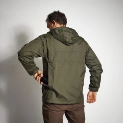 VESTE CHASSE IMPERMEABLE VERTE 100 -Activités De Plein Air veste chasse impermeable verte 100 2