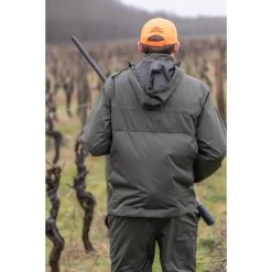 VESTE CHASSE IMPERMEABLE VERTE 100 -Activités De Plein Air veste chasse impermeable verte 100 3