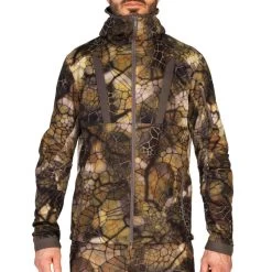 Veste Chasse Silencieuse Chaude Respirante 900 Camouflage Furtiv -Activités De Plein Air veste chasse silencieuse chaude respirante 900 camouflage furtiv 2