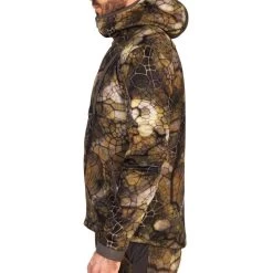 Veste Chasse Silencieuse Chaude Respirante 900 Camouflage Furtiv -Activités De Plein Air veste chasse silencieuse chaude respirante 900 camouflage furtiv 5