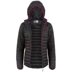 HIGHLANDER Veste En Duvet Hybride Barra Jacket Pour Femmes Avec Capuche -Noir -Activités De Plein Air veste en duvet hybride barra jacket pour femmes avec capuche noir 4